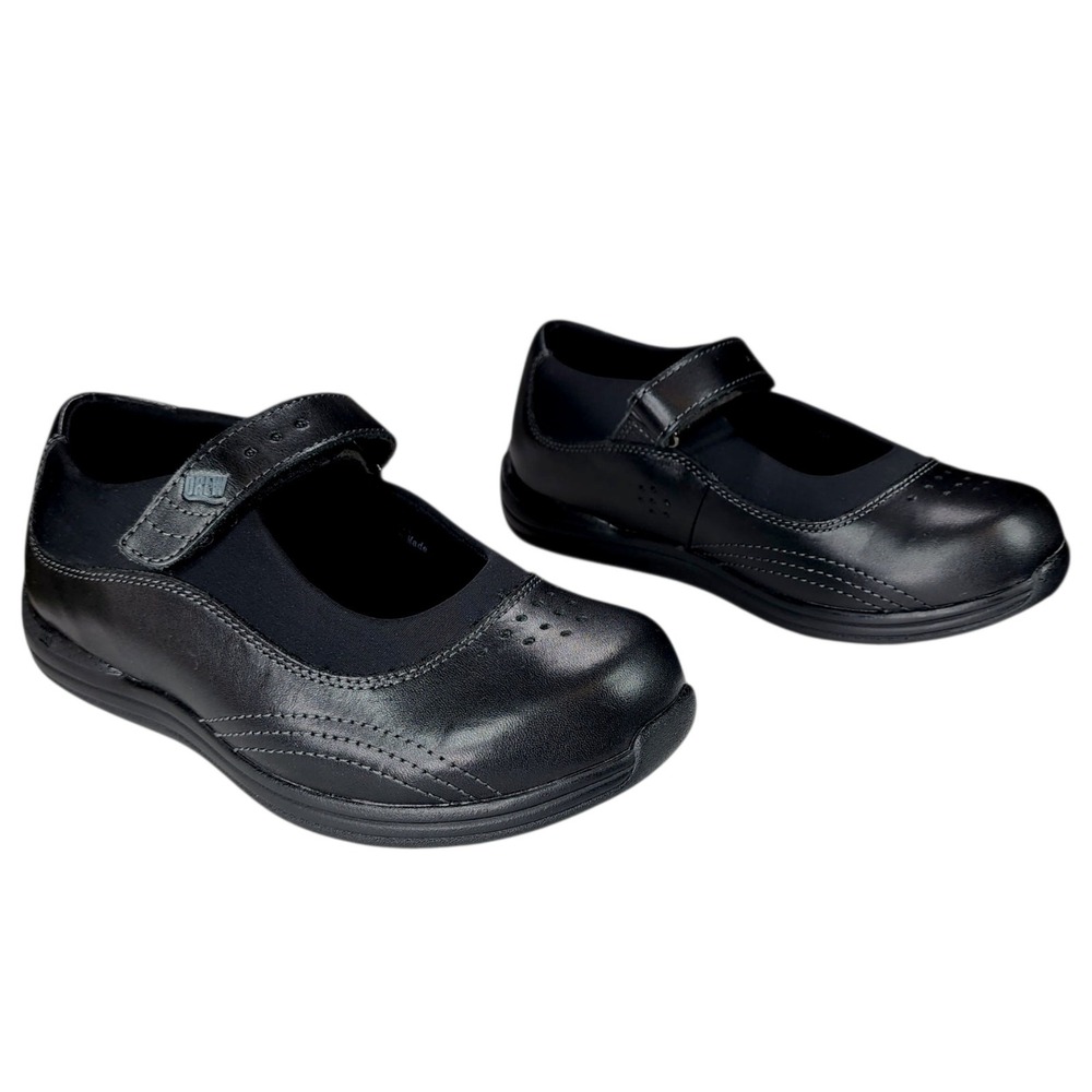 Drew Mary Jane Shoe sz 6WW Women Rose Walking Diabetic Black Comfort Double Wide